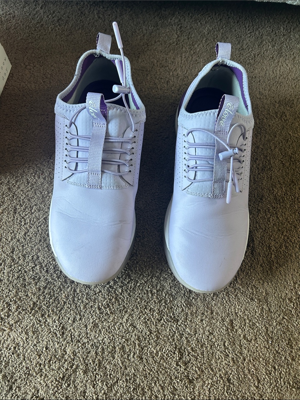 Clove Women Slip-On Sneaker in Light Lavender and Purple Accents